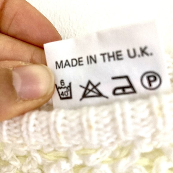 VINTAGE Womens Crochet Knitted Short Sleeve blouse Vest Top T-shirt - Picture 9 of 9